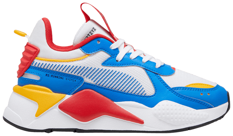 Puma RS X Big Kid White Hyperlink Blue Red