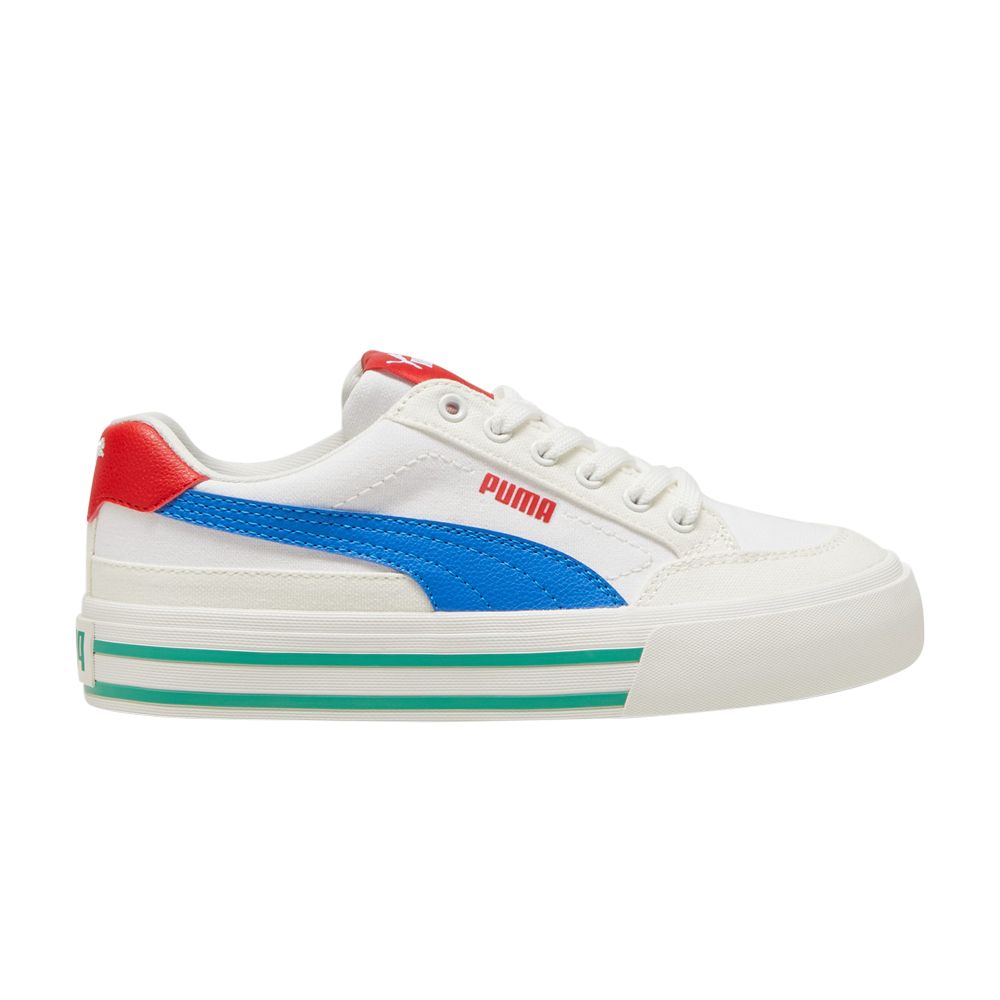 Puma Court Classic Vulc FS Big Kid 'White Hyperlink Blue' | Kid's Size 4 - 396558-07