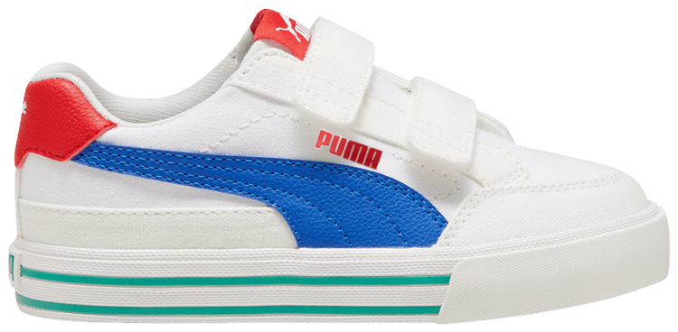 Puma Court Classic Vulc FS Little Kid White Hyperlink Blue