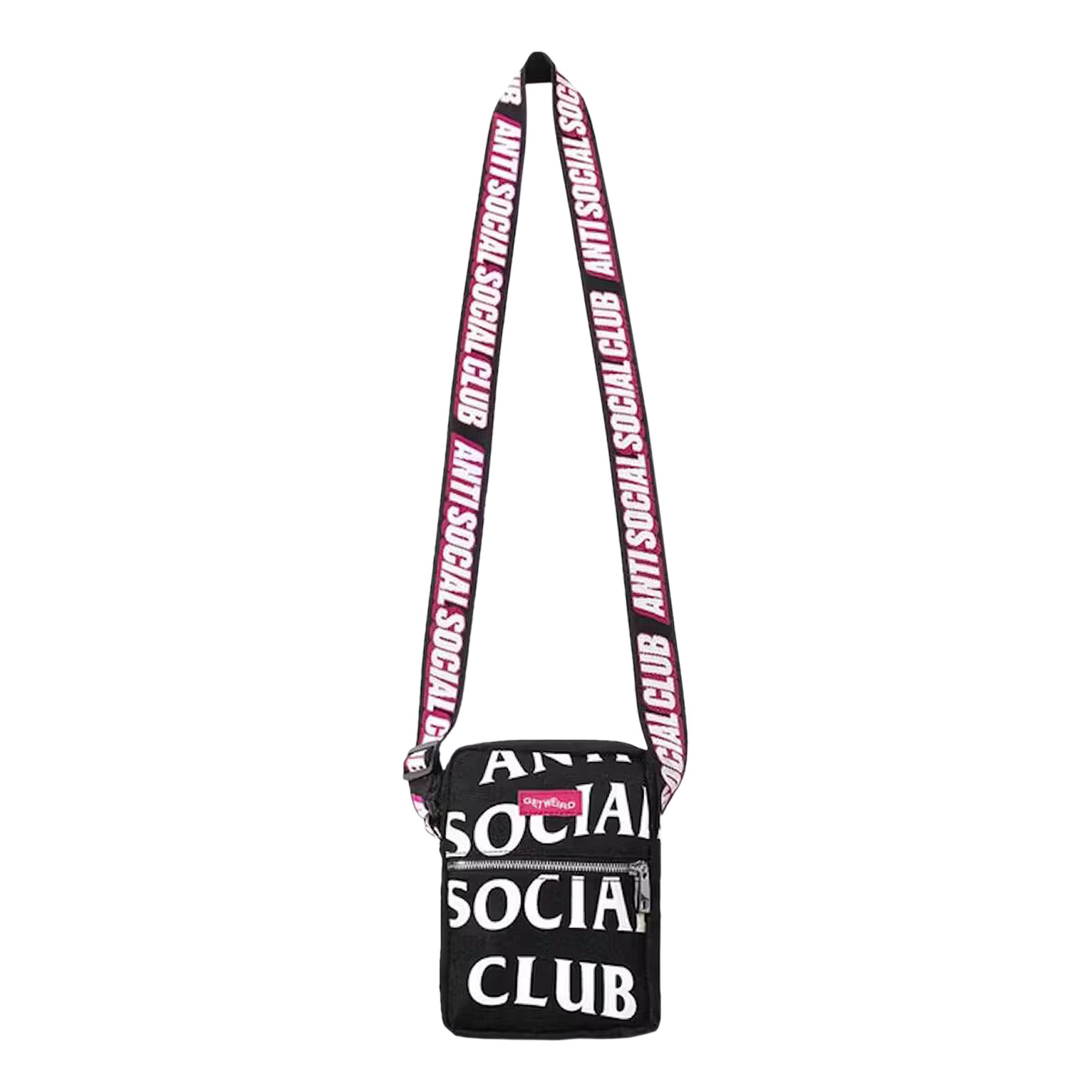 Pre-owned Anti Social Social Club It's The Remix Side Bag 'black' | Men's Size Onesize