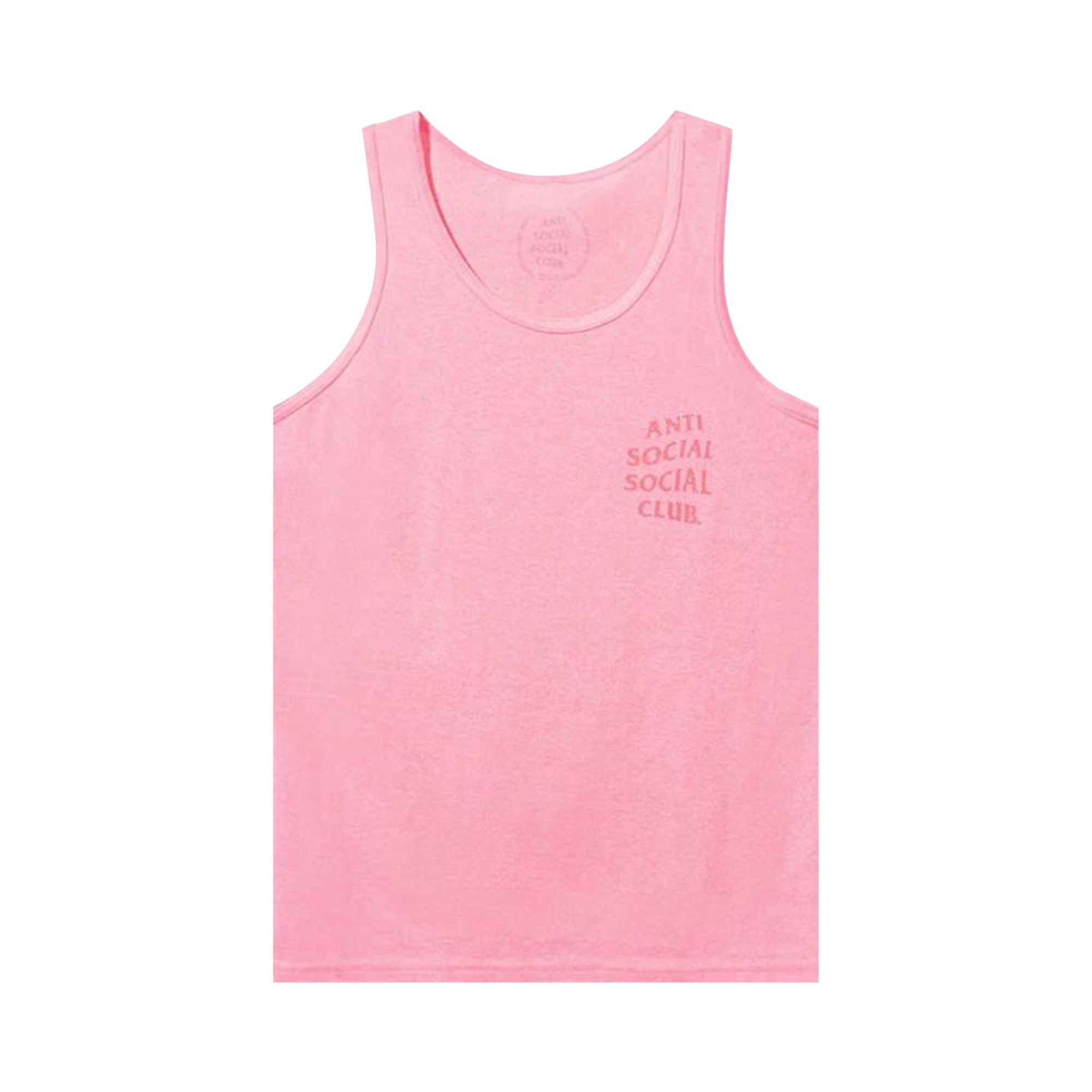 Pre-owned Anti Social Social Club Goodbye Summer Tank Top 'pink' | Men's Size M