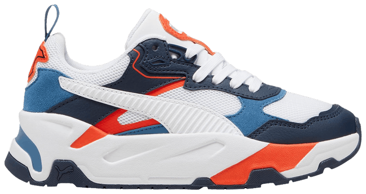 Puma Trinity Big Kid Navy White Redmazing