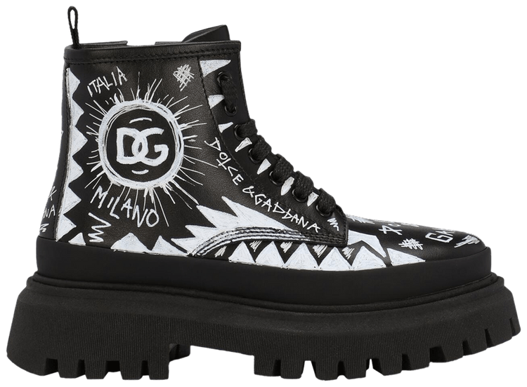 Dolce gabbana combat boots best sale