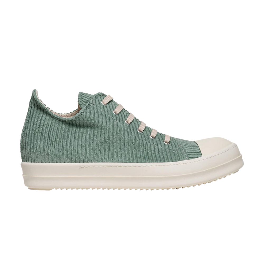 Pre-owned Rick Owens Wmns Drkshdw Polyamide Low 'aqua Corduroy' | Green | Women's Size 41