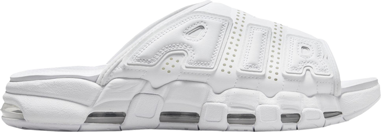 Air More Uptempo Slide Triple White