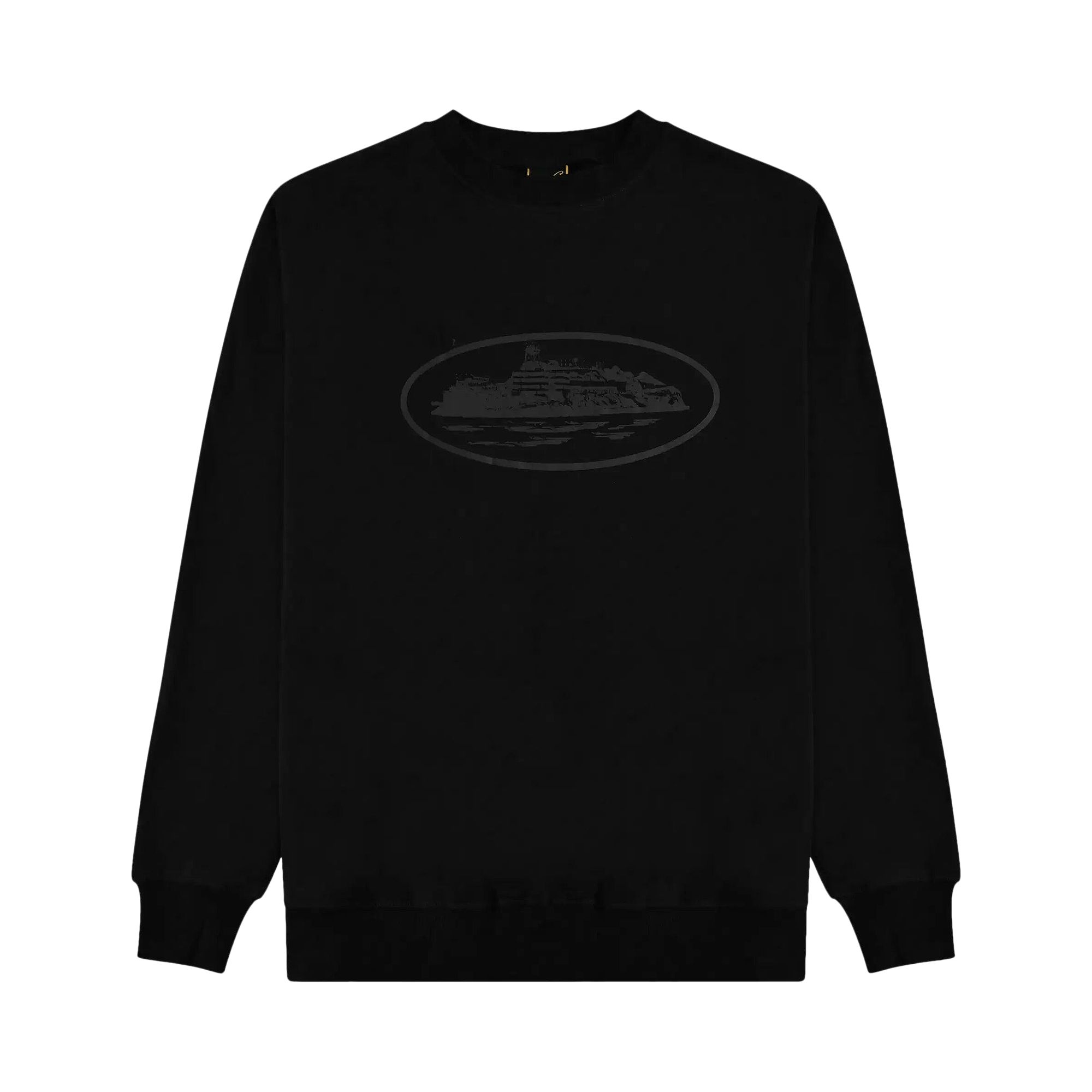Corteiz OG Alcatraz Sweatshirt 'Triple Black' | Men's Size M