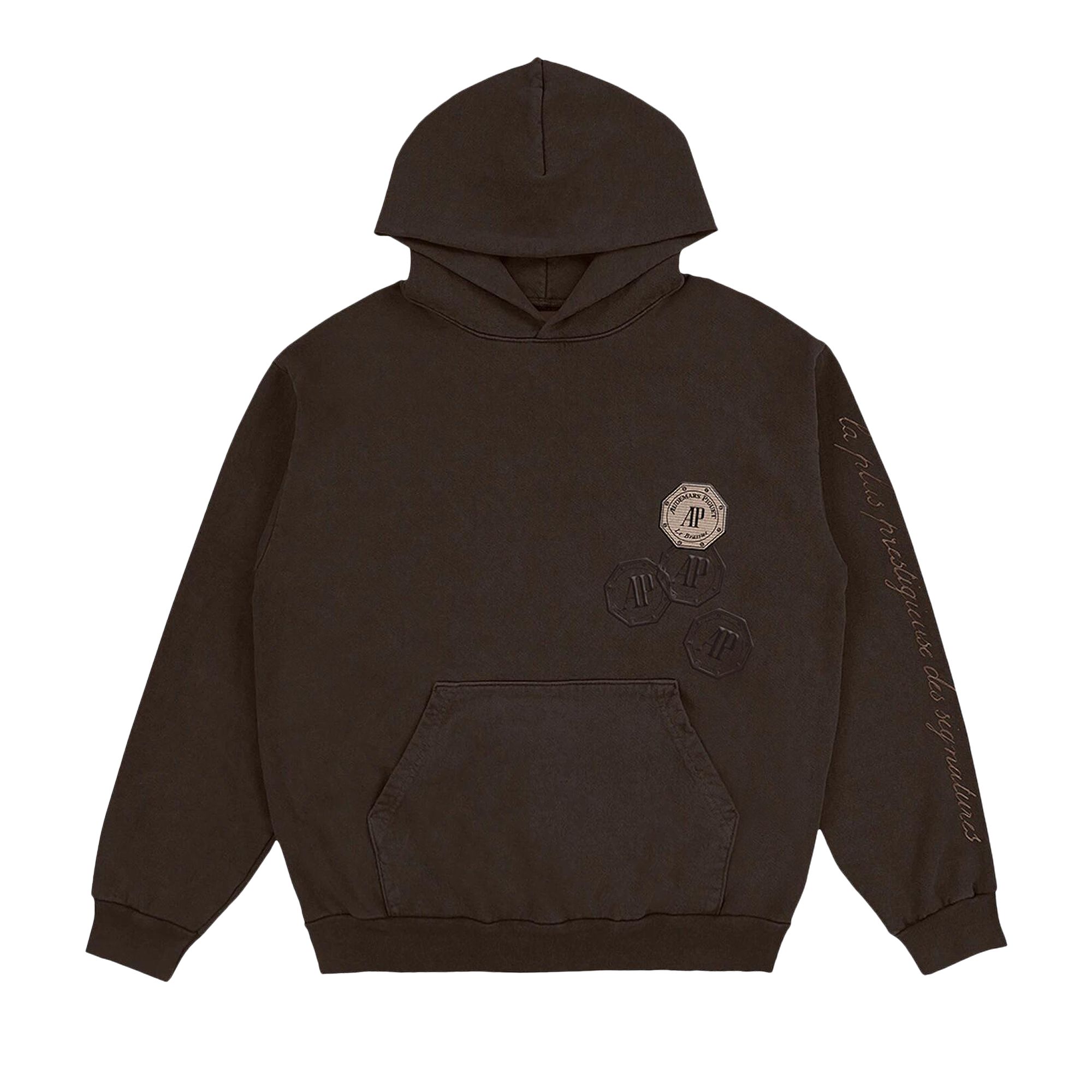 Cactus Jack by Travis Scott x Audemars Piguet Emblem Hoodie 'Dark Brown' | Men's Size L