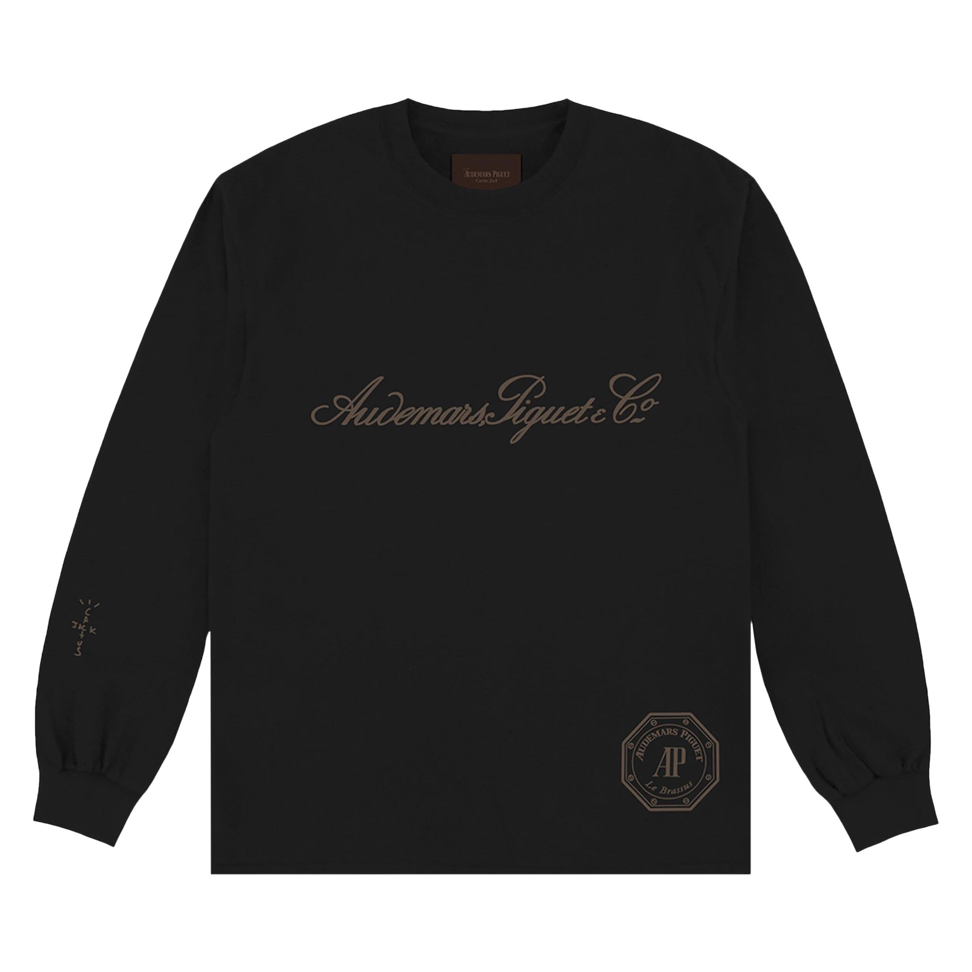 Pre-owned Cactus Jack By Travis Scott X Audemars Piguet Le Brassus Long-sleeve Tee 'black'