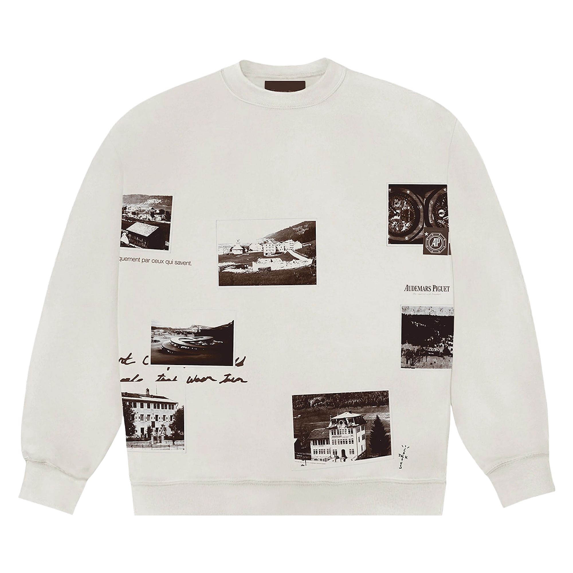 Pre-owned Cactus Jack By Travis Scott X Audemars Piguet Vintage Crewneck 'white'