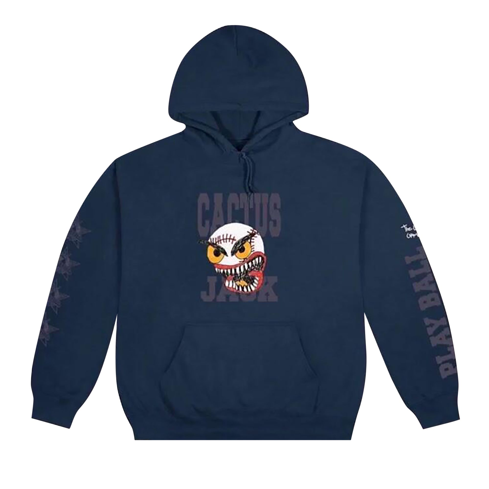 Pre-owned Cactus Jack By Travis Scott Play Ball Hoodie 'black' | Men's Size L
