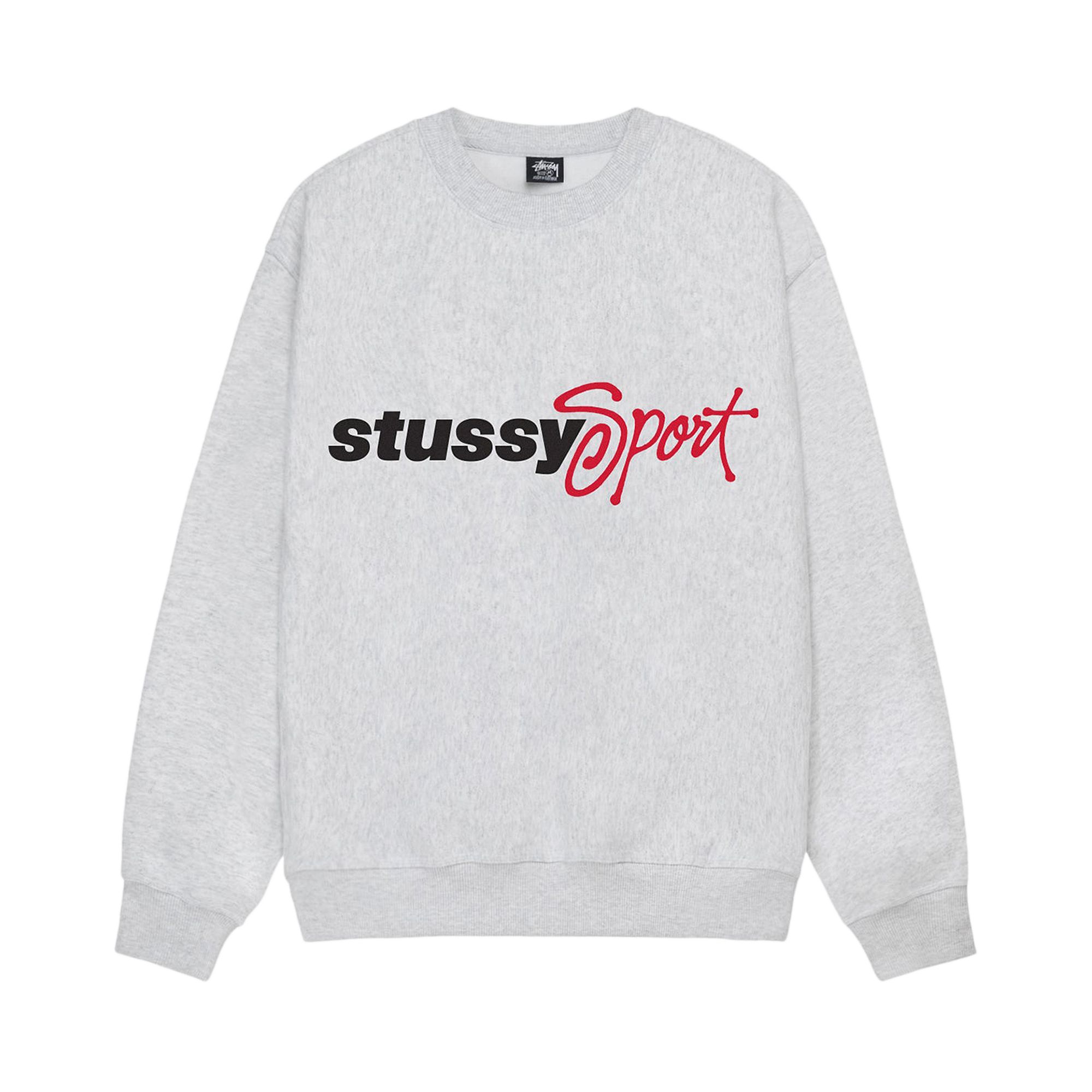 Stussy Sport Script Crew 'Ash Heather' | Grey | Men's Size M