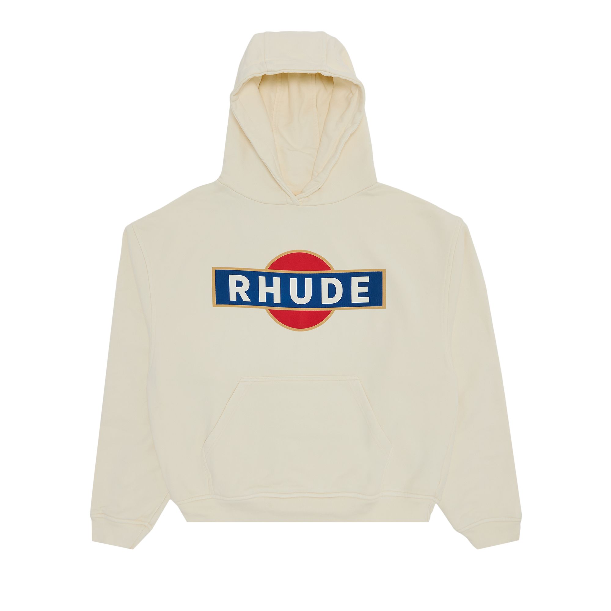Rhude Vintage Racer Hoodie 'Vintage White' | Men's Size S