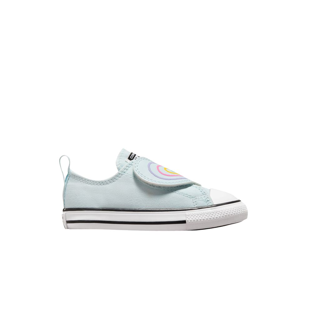 Pre-owned Converse Chuck Taylor All Star Easyon Low Td 'heart Strap' | Blue | Infant Size 6