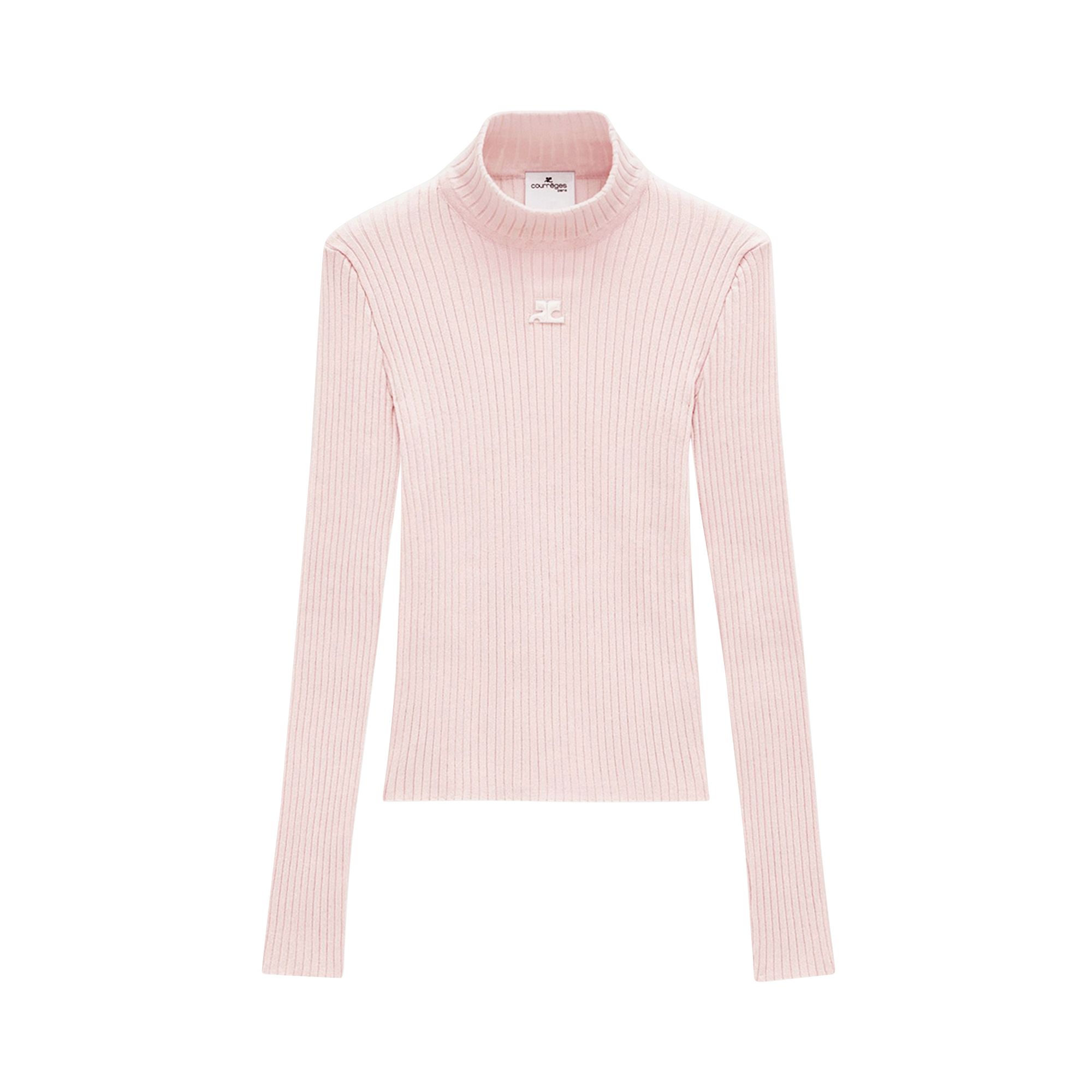Courrèges Reedition Knit Long-Sleeve Jumper 'Pale Pink' | Women's Size S