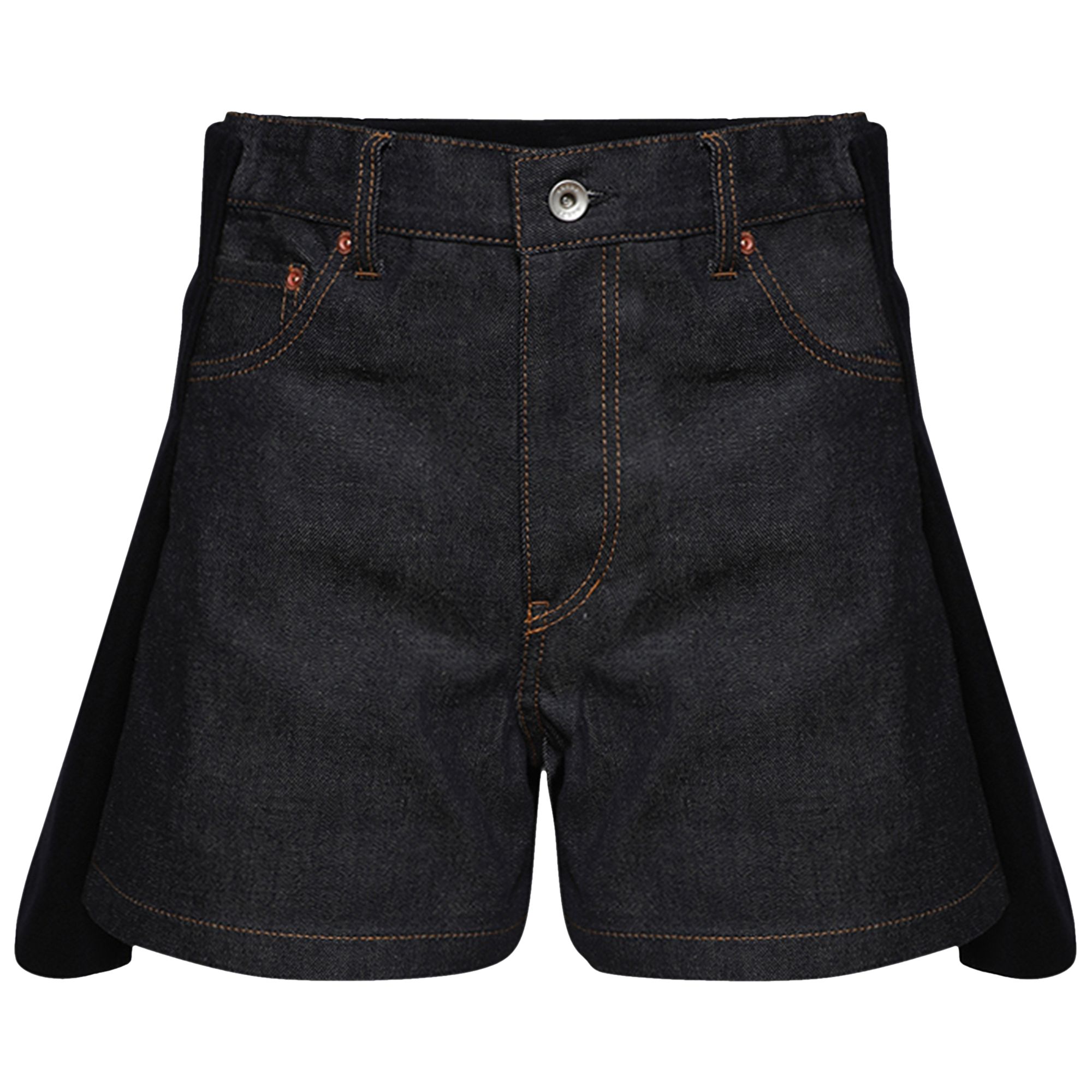 Pre-owned Sacai Denim X Wool Melton Shorts 'navy' | Blue | Women's Size 2