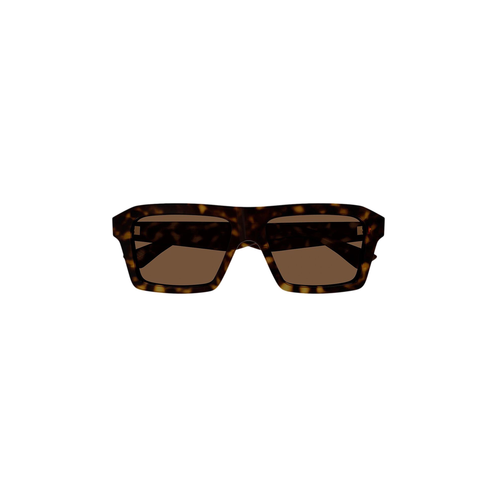 Pre-owned Bottega Veneta Square Sunglasses 'havana' | Brown | Women's Size Onesize