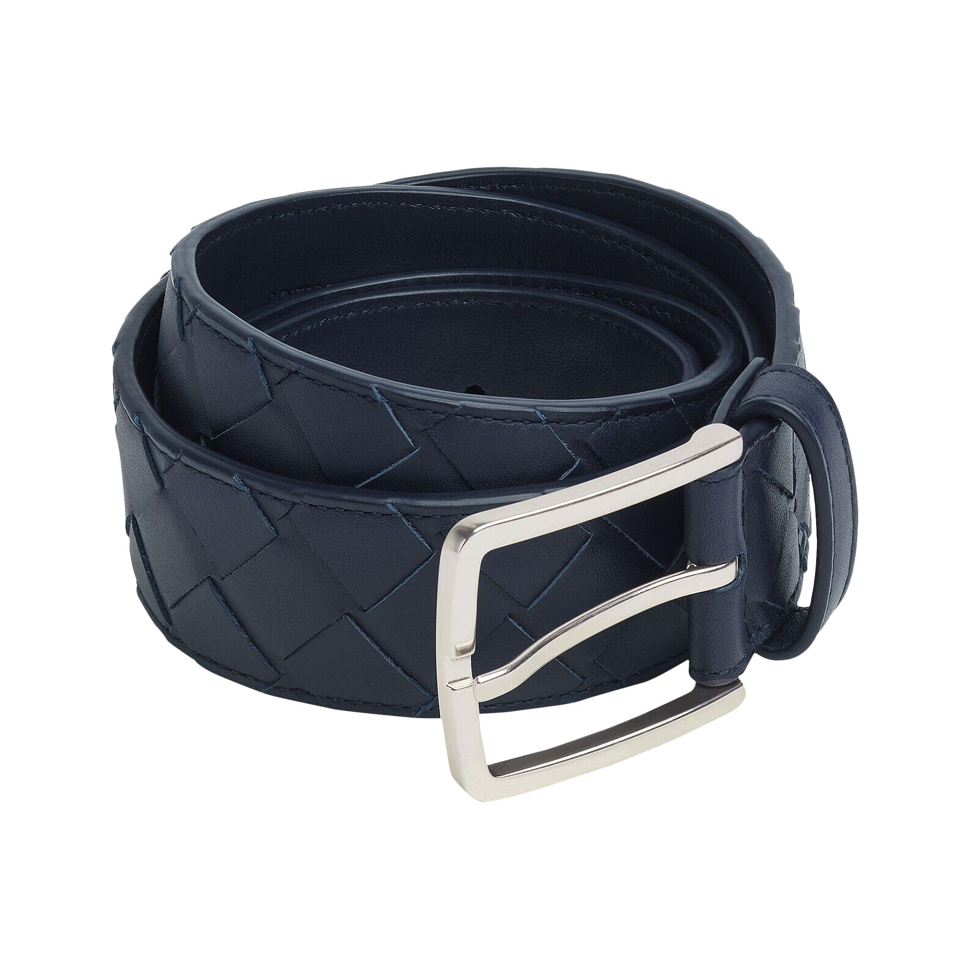 Bottega Veneta Intrecciato Belt 'Space/Silver' | Women's Size 95