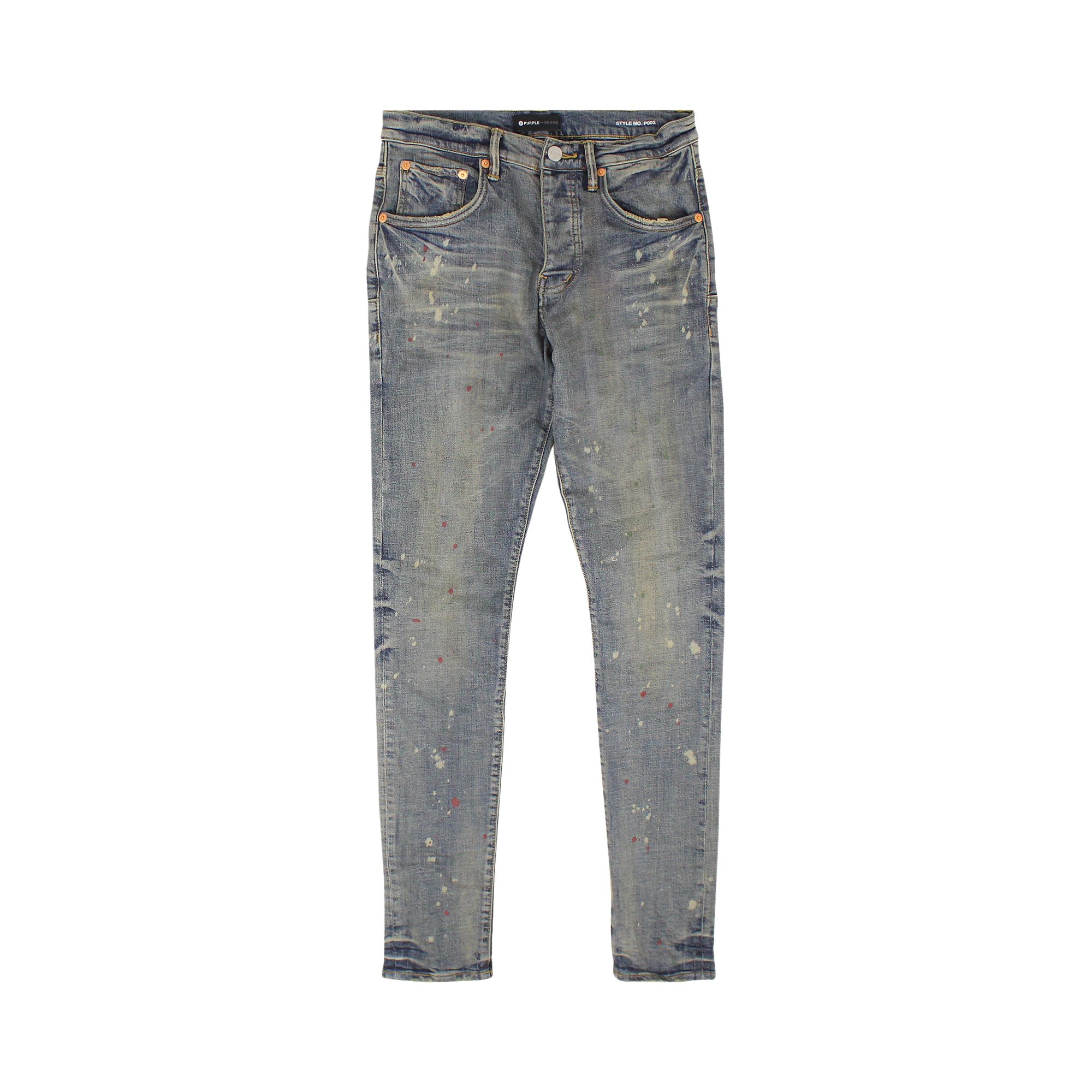 Pre-owned Purple Brand Vintage Spotted Coated Jeans 'indigo' | Blue | Men's Size 31
