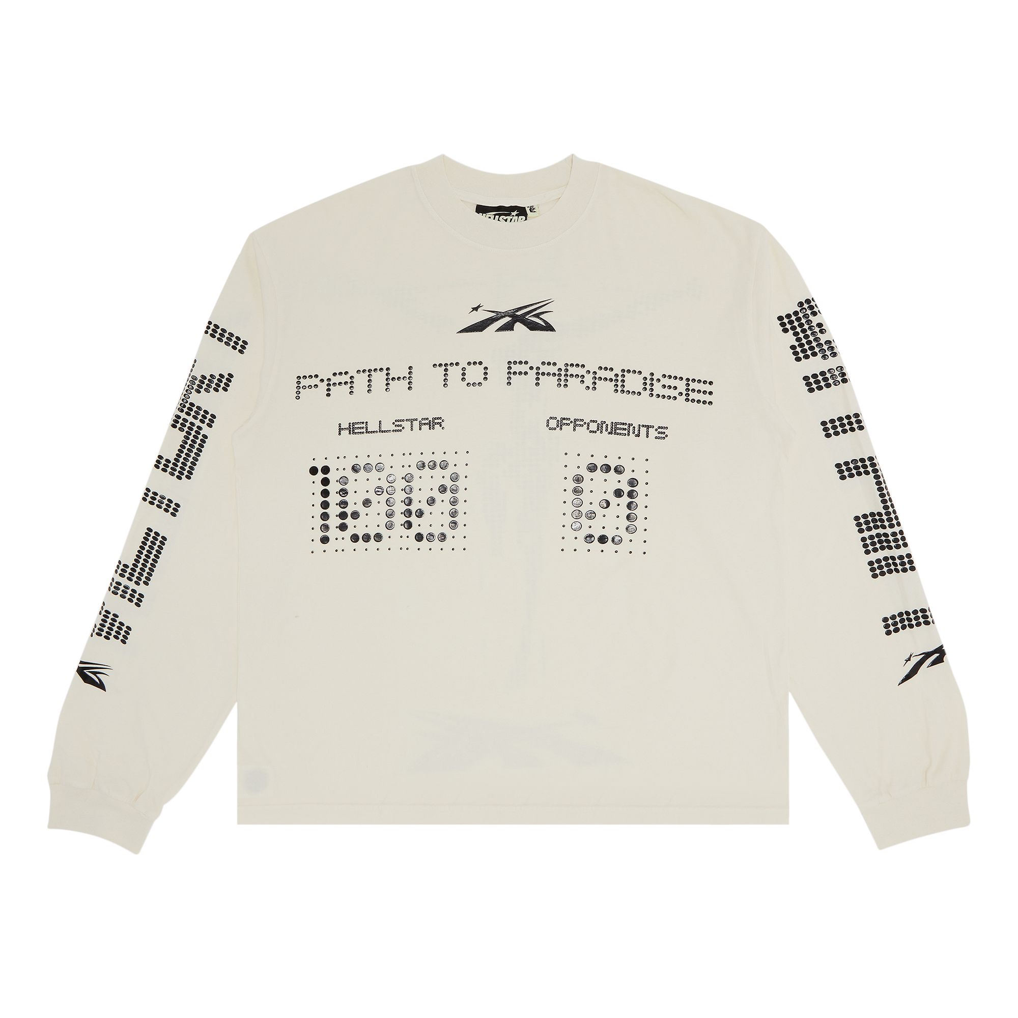 Hellstar Scoreboard Long-Sleeve T-Shirt 'White' | Men's Size M