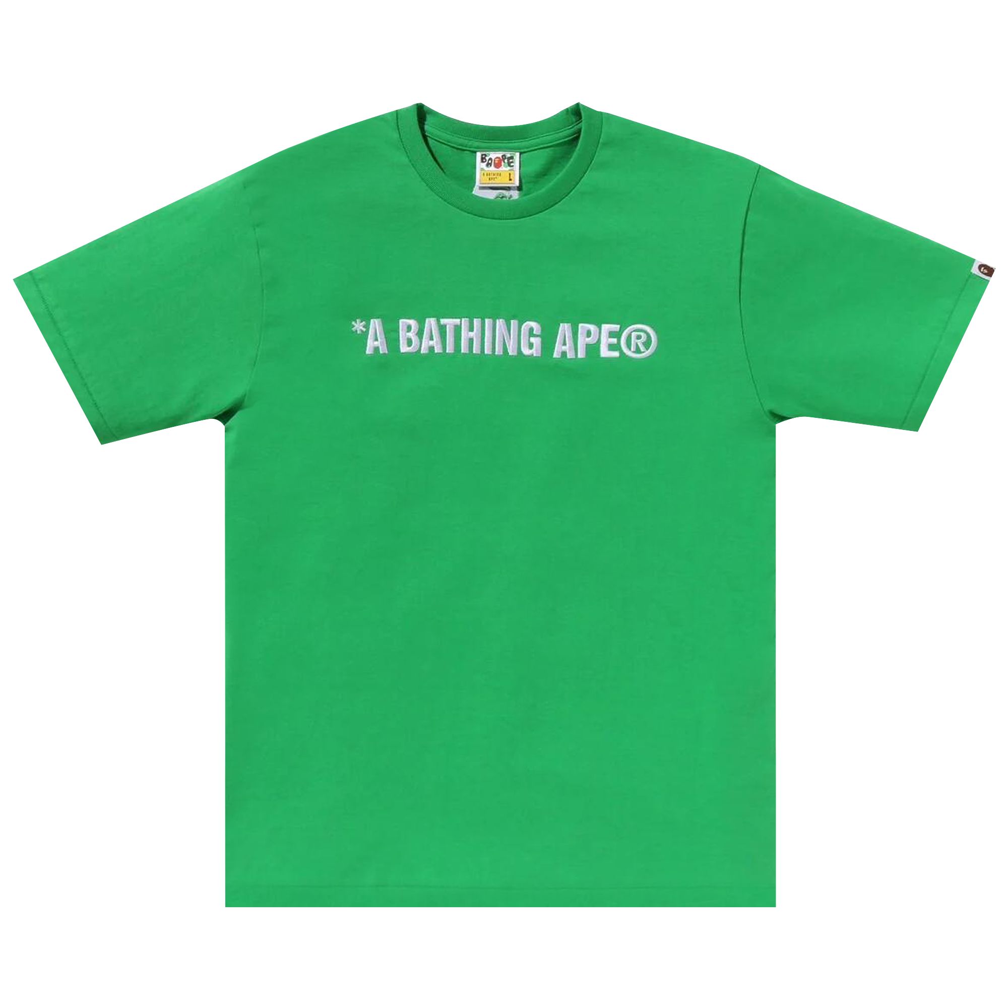BAPE A Bathing Ape Logo Tee 'Green' | Men's Size XL
