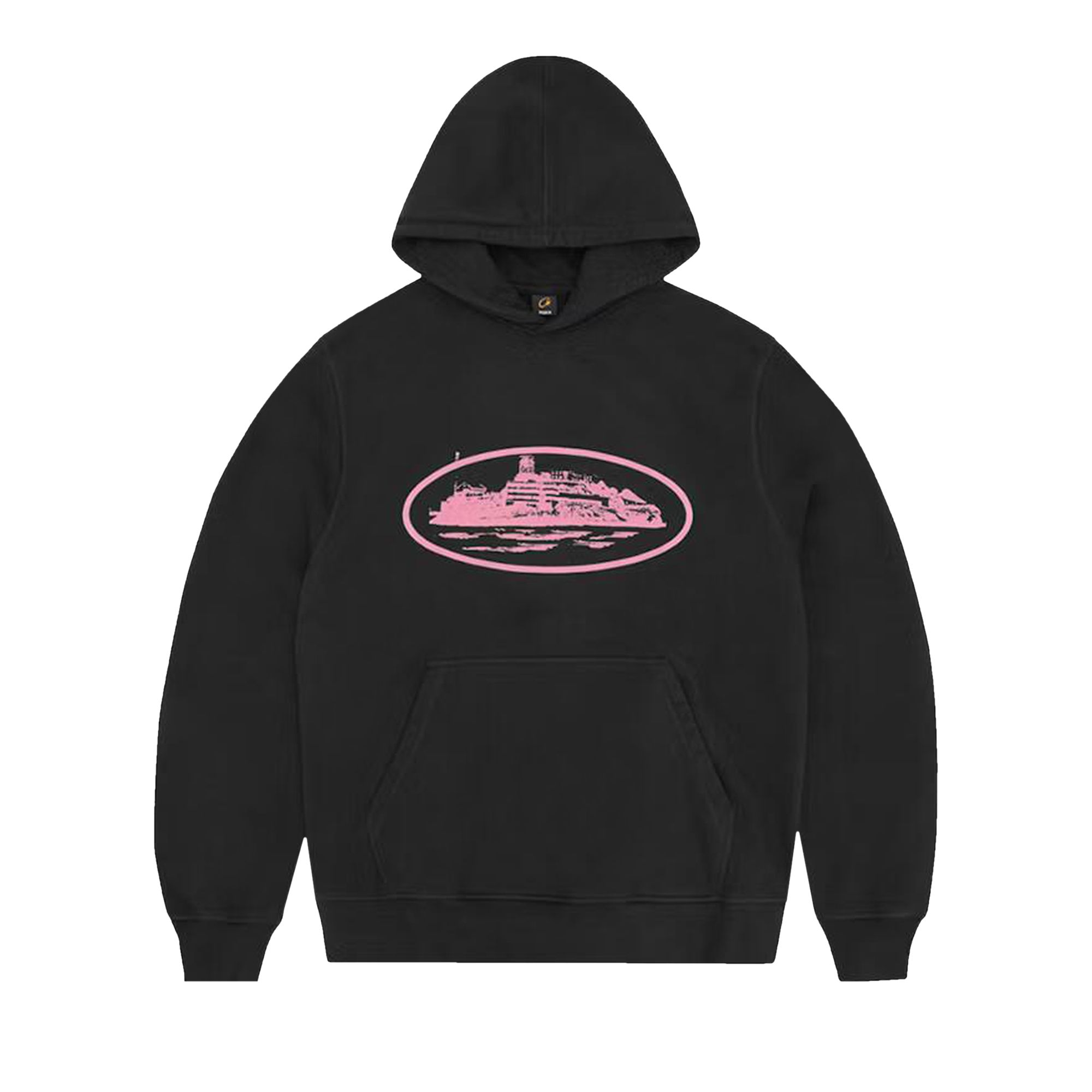 Corteiz Alcatraz V2 Hoodie 'Black/Pink' | Men's Size L