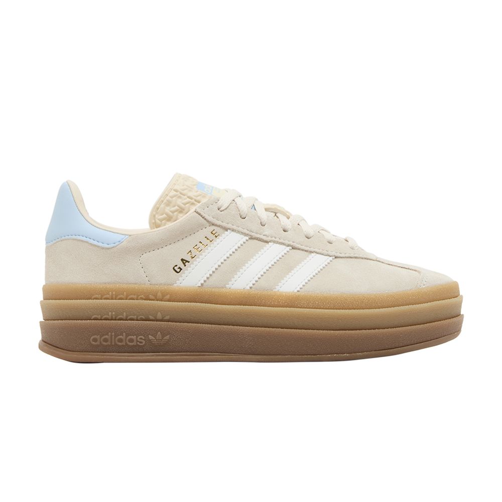 Pre-owned Adidas Originals Adidas Gazelle Bold J 'wonder White Clear Sky' | Cream | Kid's Size 3.5