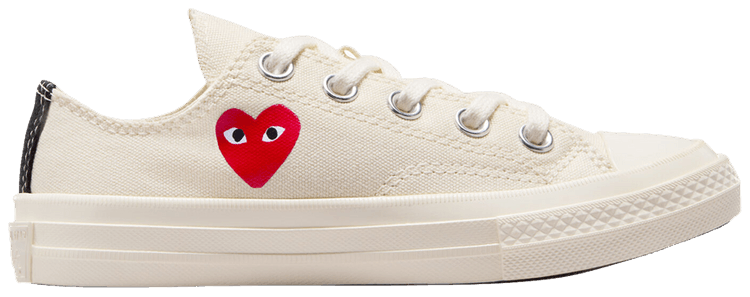 Comme des Garcons PLAY x Converse Chuck 70 Low PS Single Heart   Milk