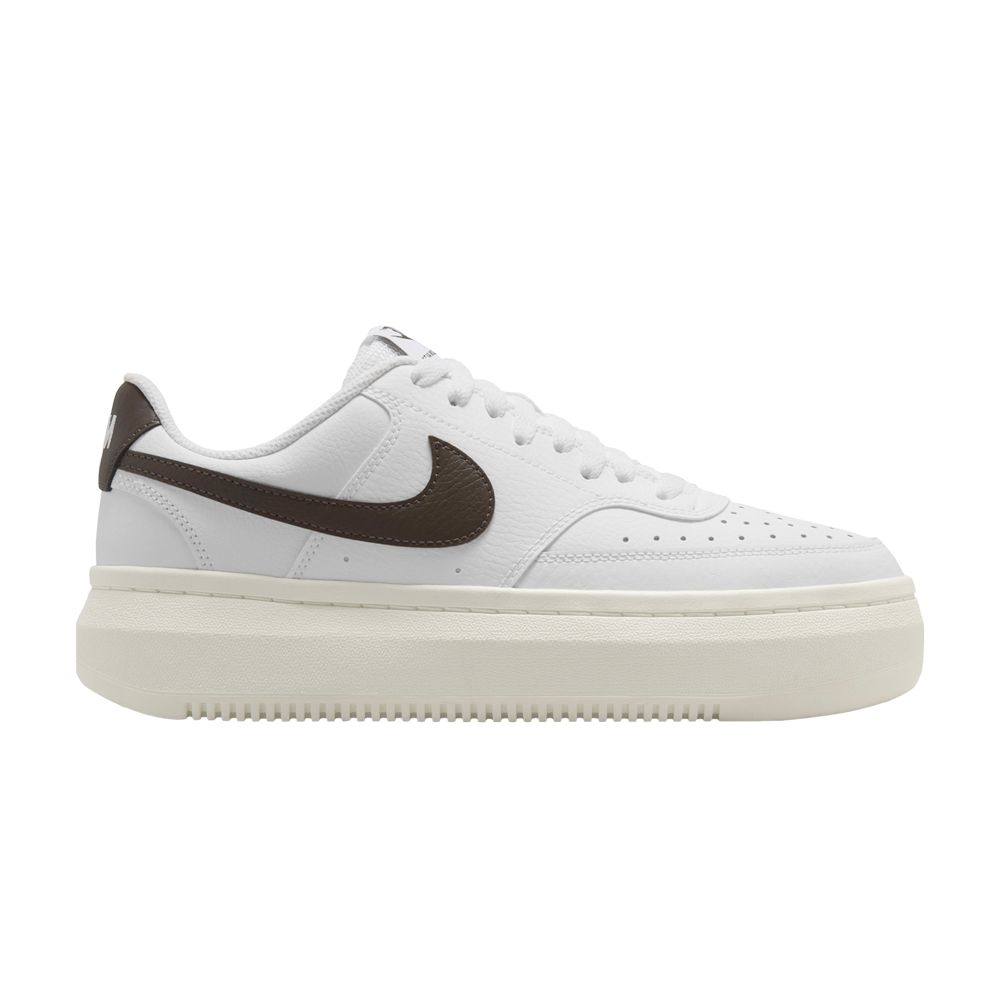 Pre-owned Nike Wmns Court Vision Alta 'white Baroque Brown' | Women's Size 11.5