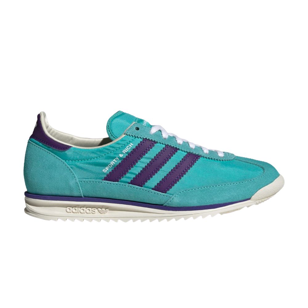 Pre-owned Adidas Originals Sporty & Rich X Wmns Sl72 Og 'mint Rush' In Teal
