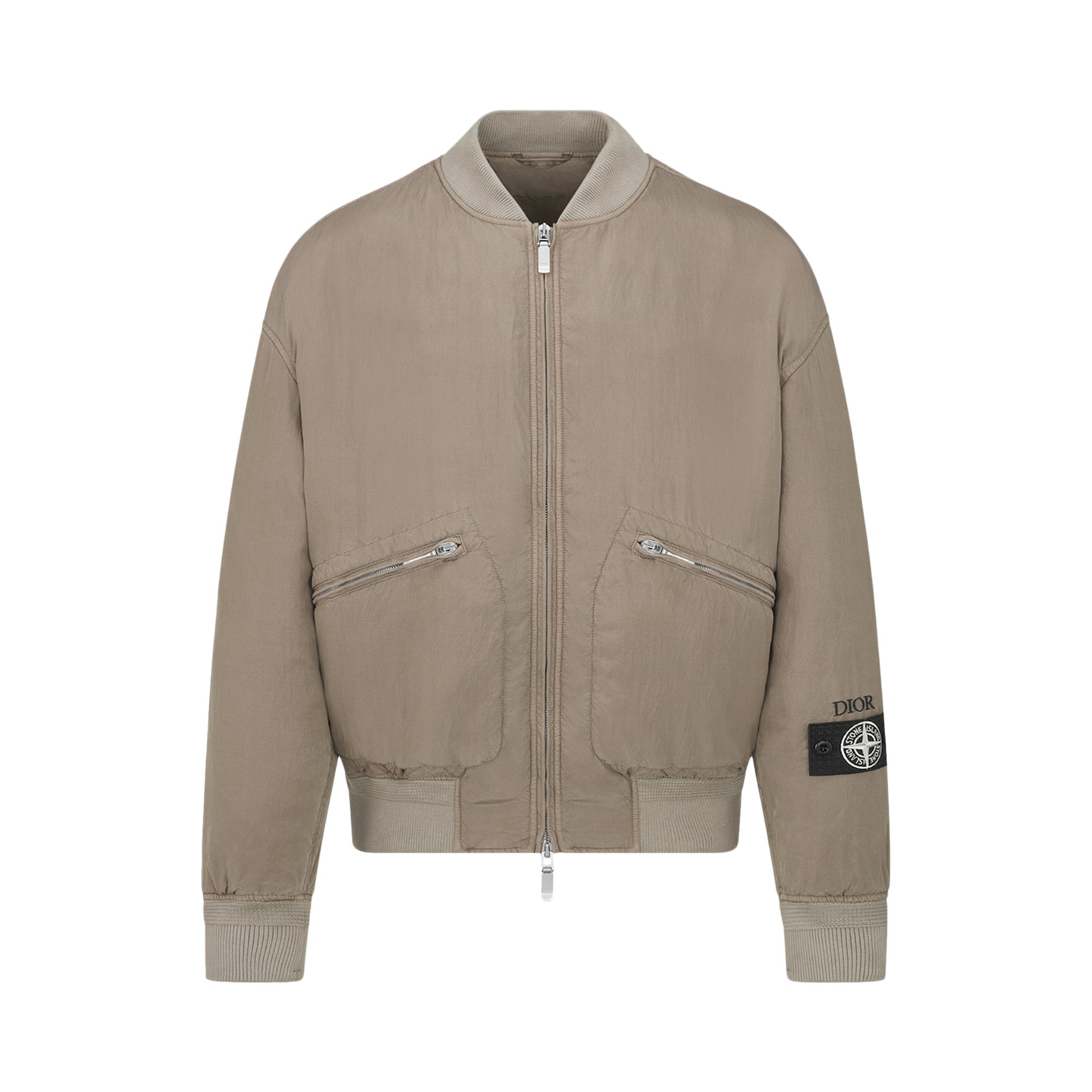 Pre-owned Dior X Stone Island Bomber Jacket 'brown' | Men's Size 48