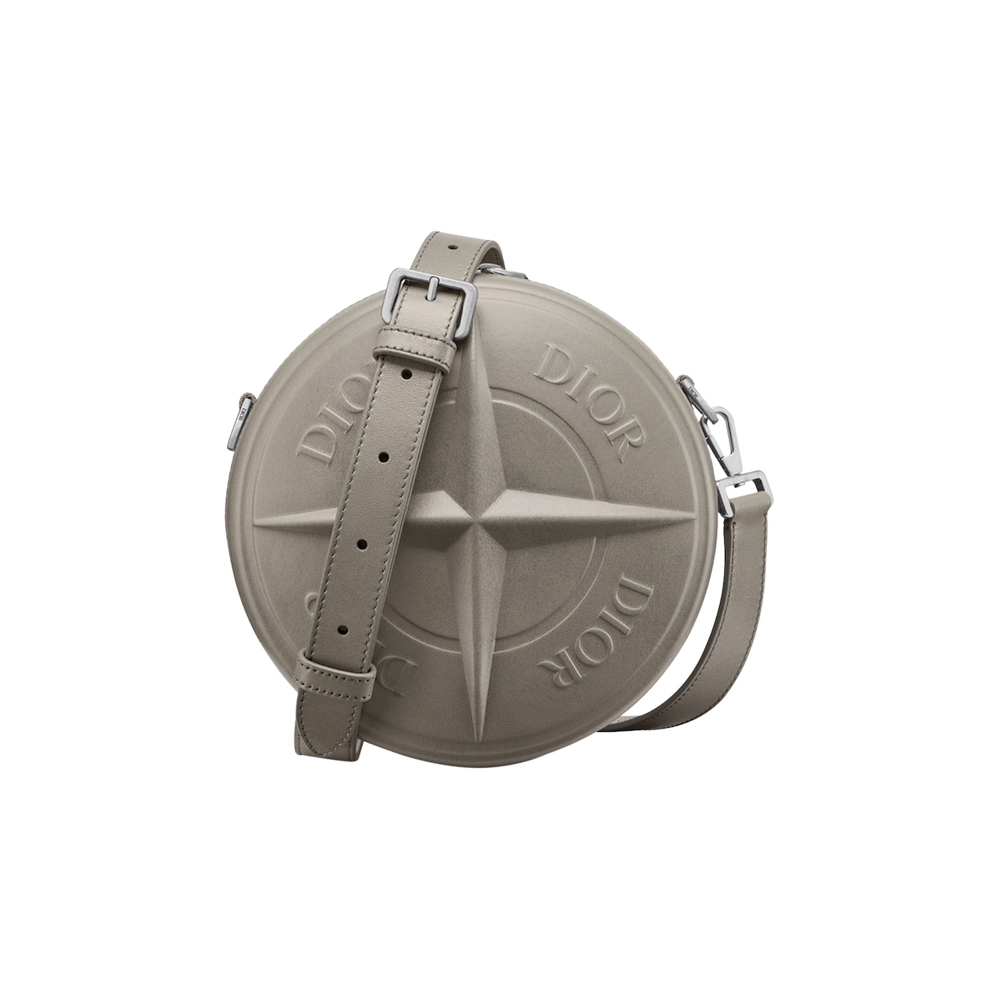 Pre-owned Dior X Stone Island Round Bag 'grey' | Men's Size Onesize In Gray