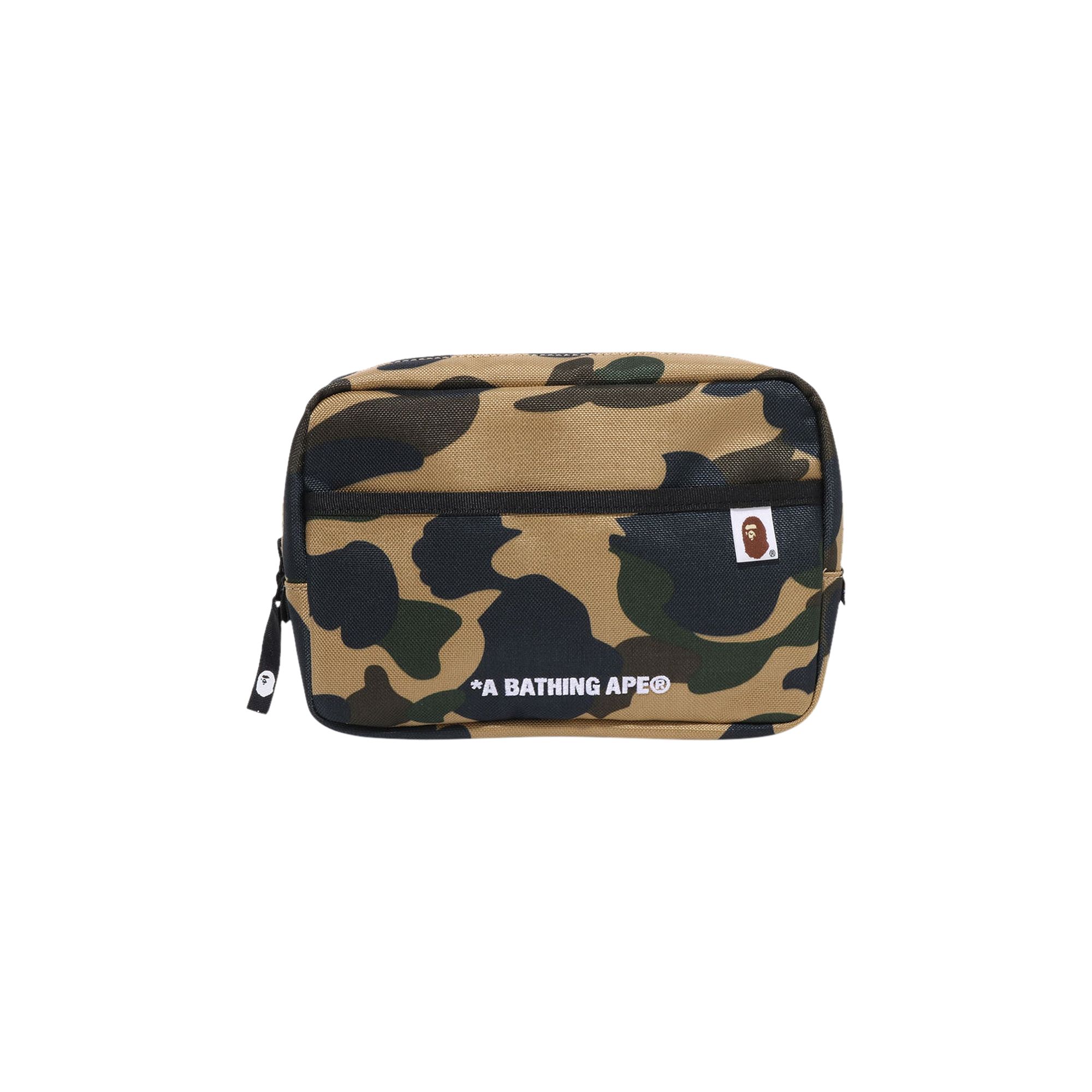 BAPE 1st Camo Cordura Multi Pouch 'Yellow' | Men's Size Onesize