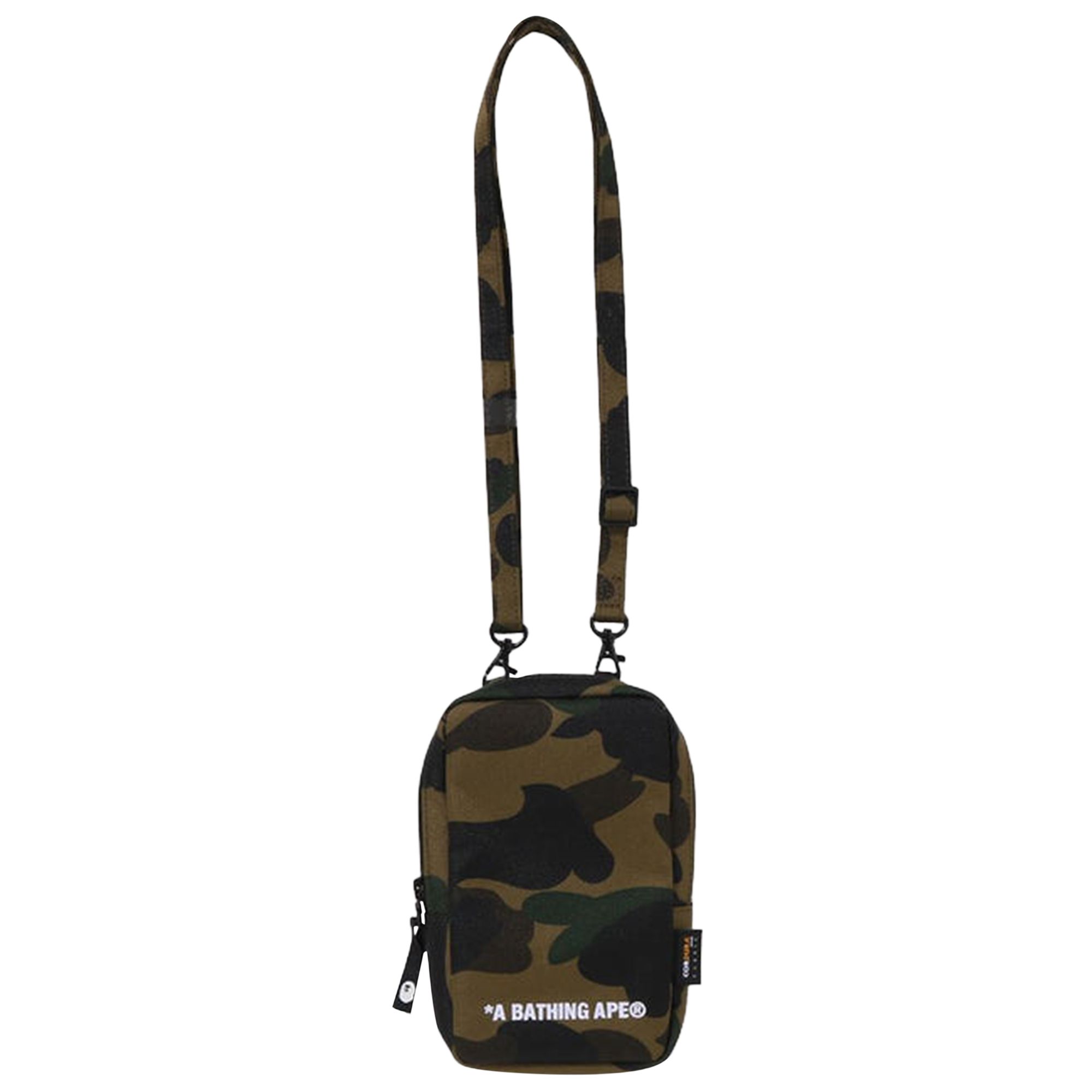 BAPE 1st Camo Cordura Phone Shoulder Bag 'Green' | Men's Size Onesize