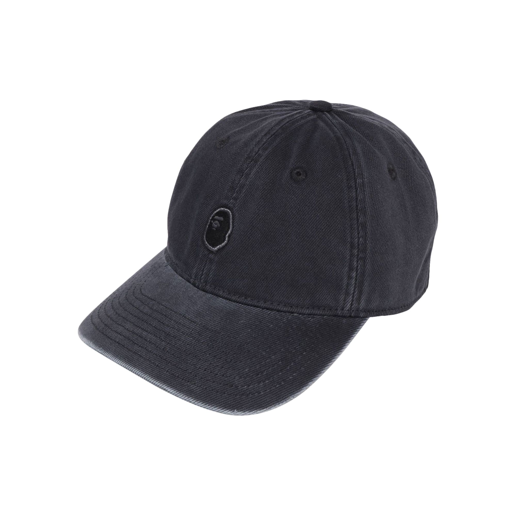 Pre-owned Bape Garment Dye One Point Cap 'black' | Men's Size Onesize