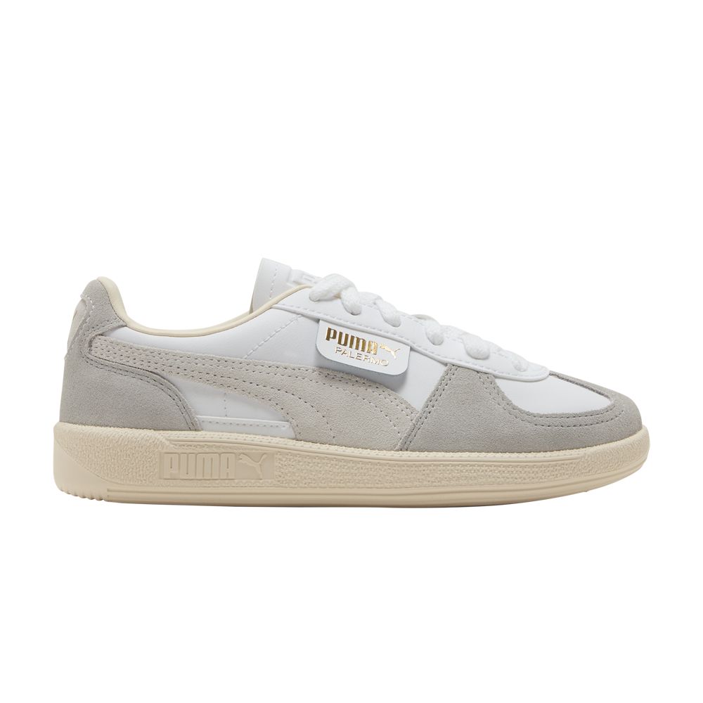 Palermo Leather Big Kid 'White Cool Light Grey' - 397275-02