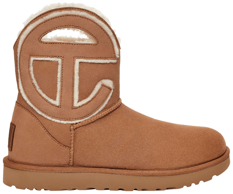Telfar x Logo Mini Boot Chestnut