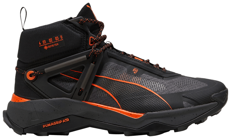 Puma Explore Nitro Mid GORE TEX Grey Skies Flame Flicker