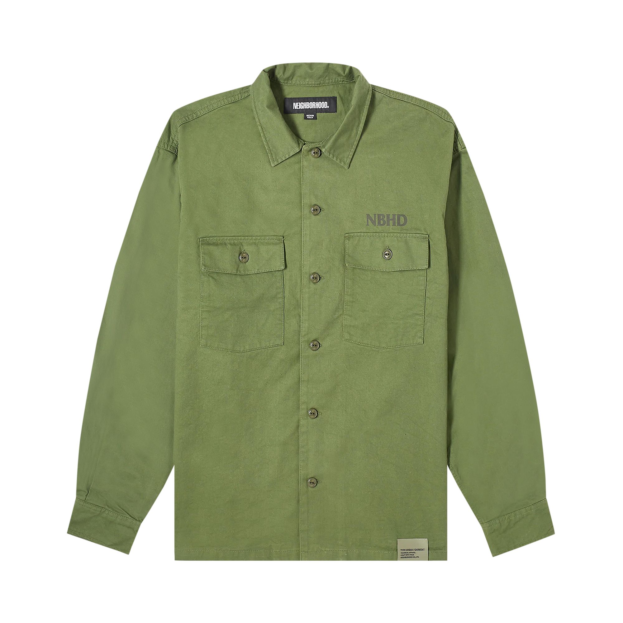 Pre-owned Neighborhood Bdu Shirt 'olive Drab' | Green | Men's Size S