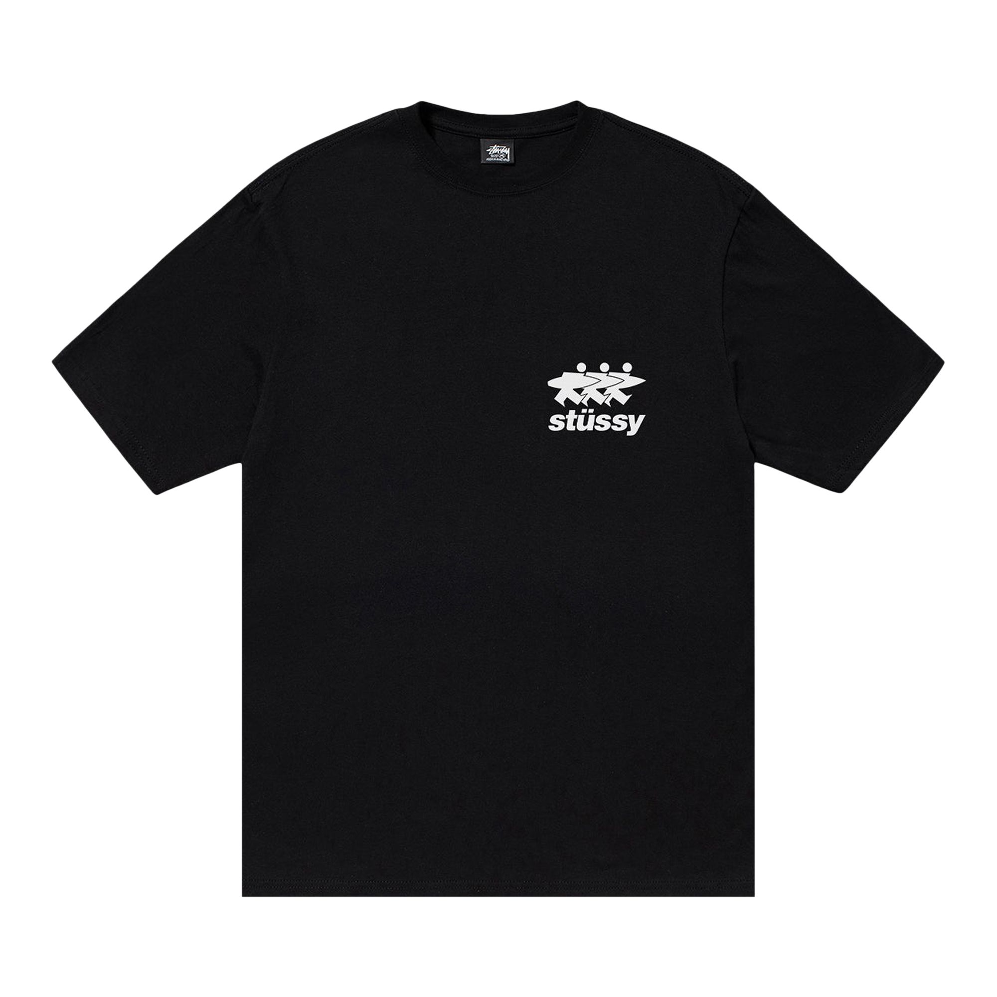 Pre-owned Stussy Surfwalk Tee 'black'