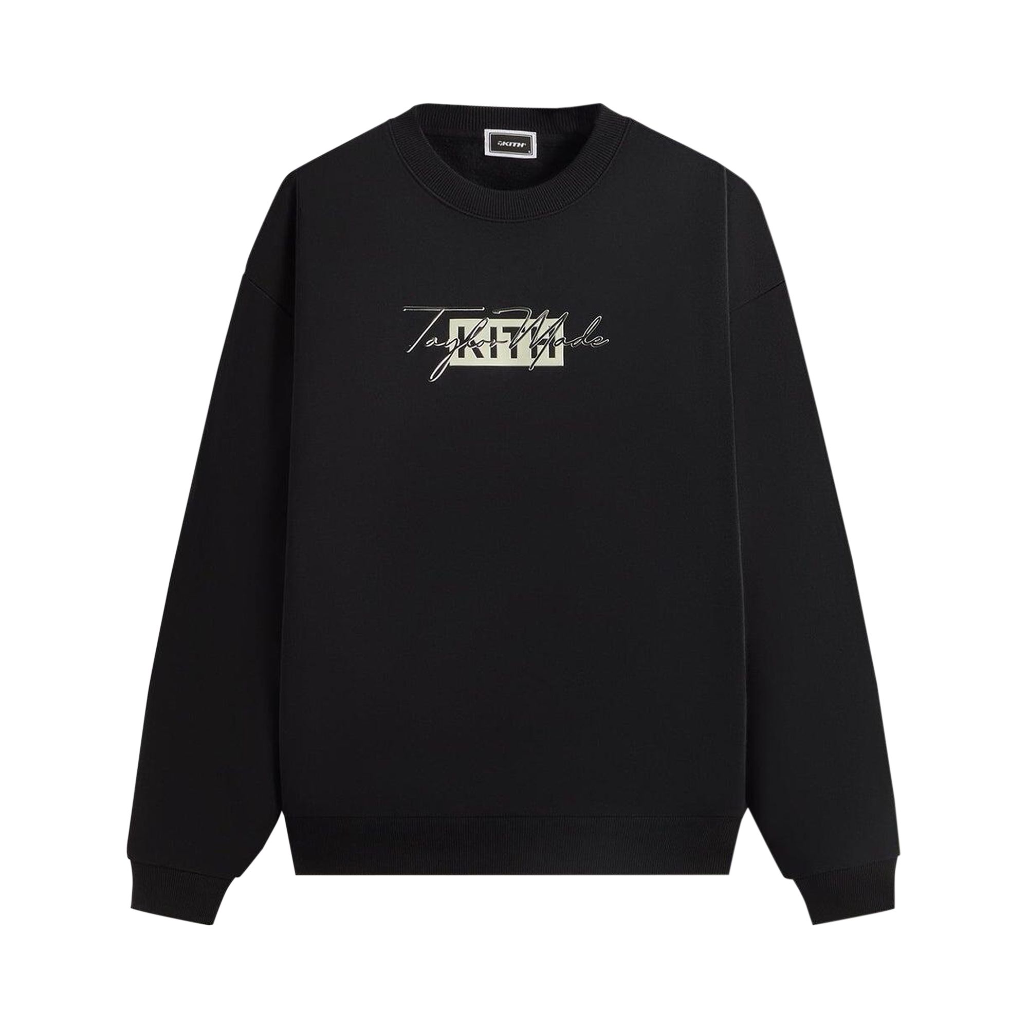 Pre-owned Kith For Taylormade Script Nelson Crewneck 'black' | Men's Size L