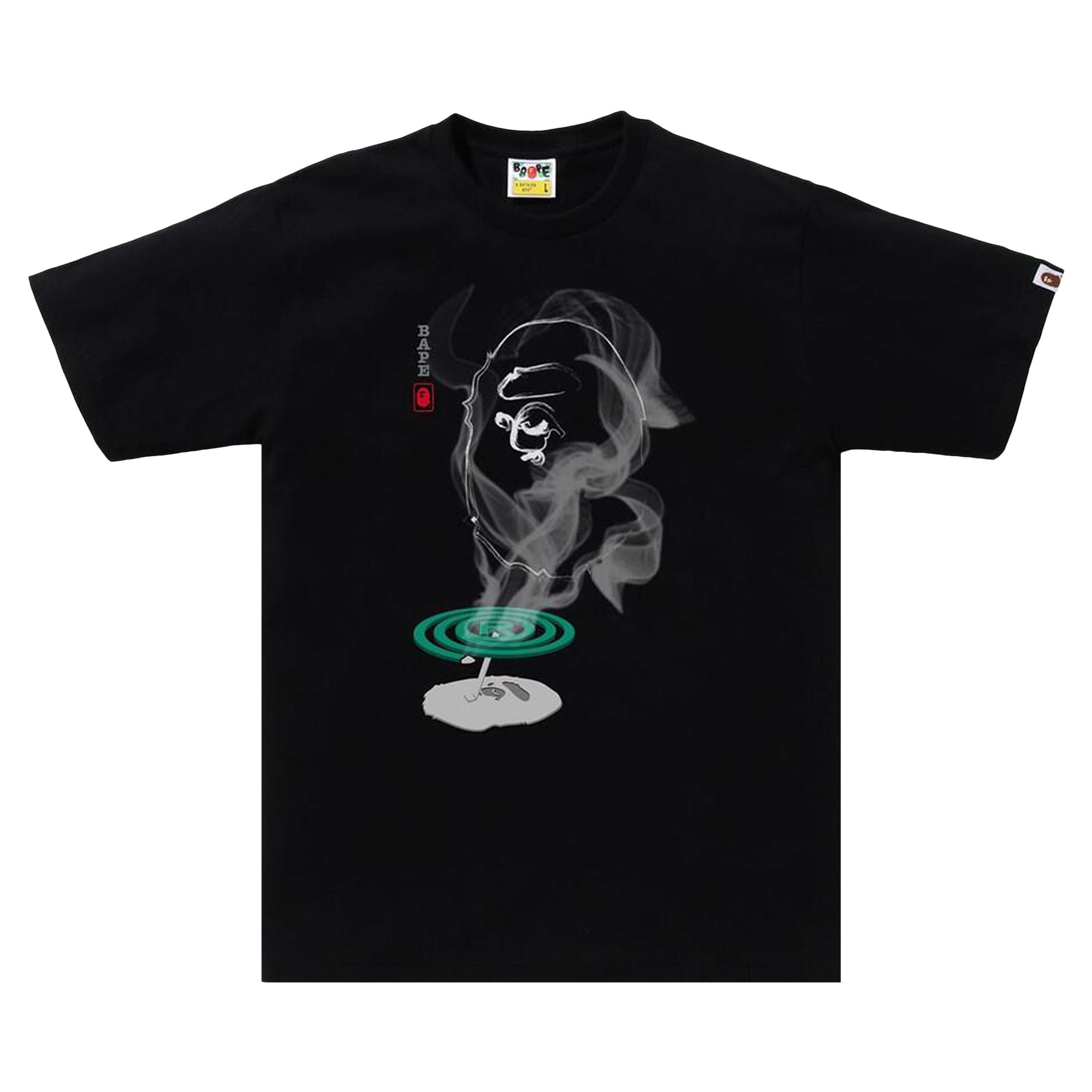 Pre-owned Bape Mosquito Coil Ape Head Tee 'black' | Men's Size Xxl
