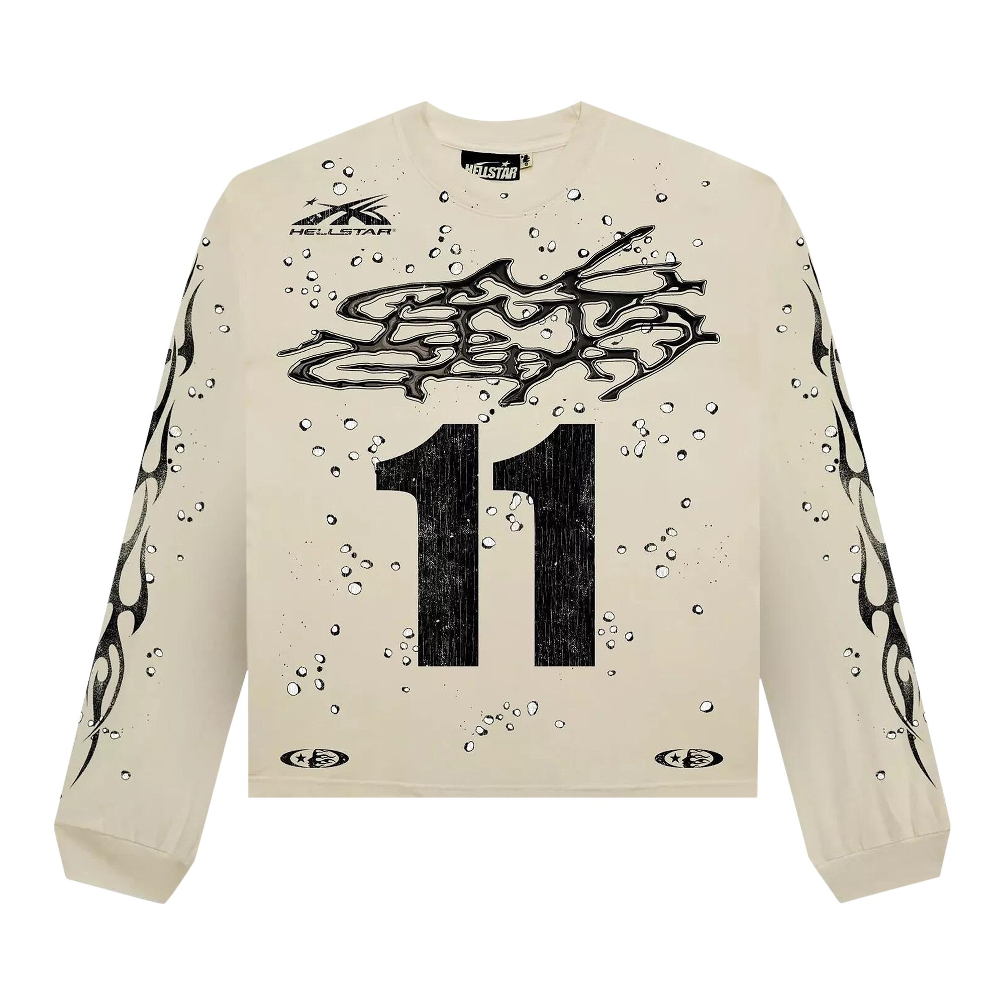 Hellstar Moto Cross Long-Sleeve 'Cream' | Men's Size L