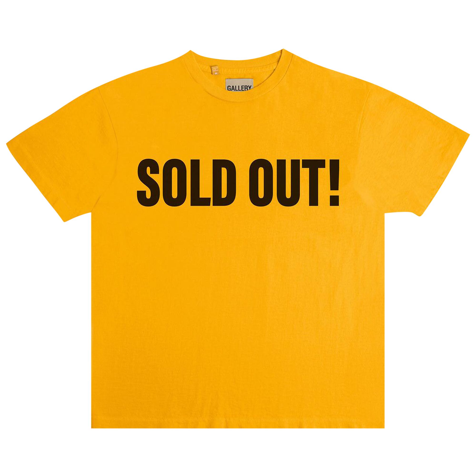 Pre-owned Gallery Dept. Sold Out Tee 'gold' In Yellow