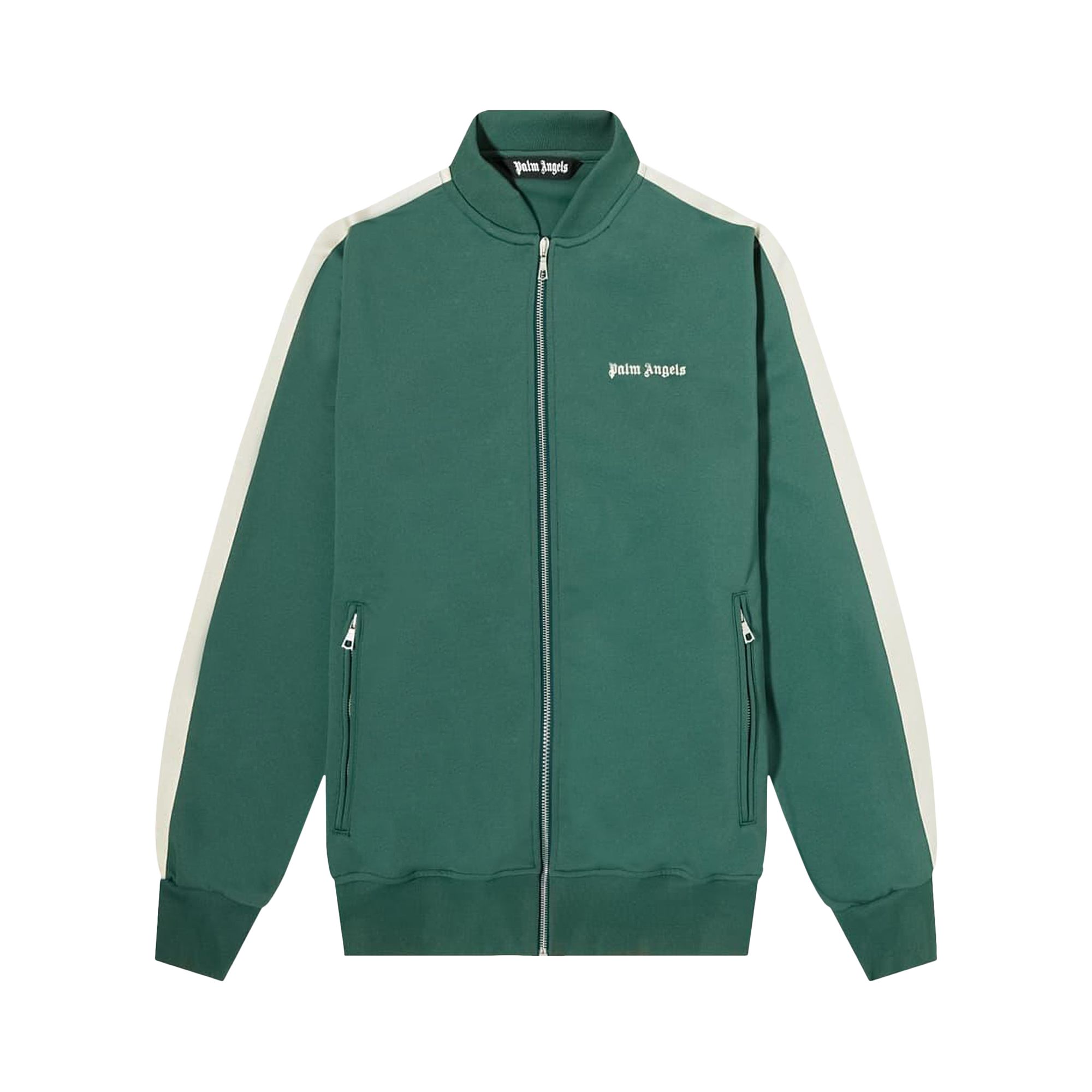 Pre-owned Palm Angels New Bomber Track Jacket 'forest Green'