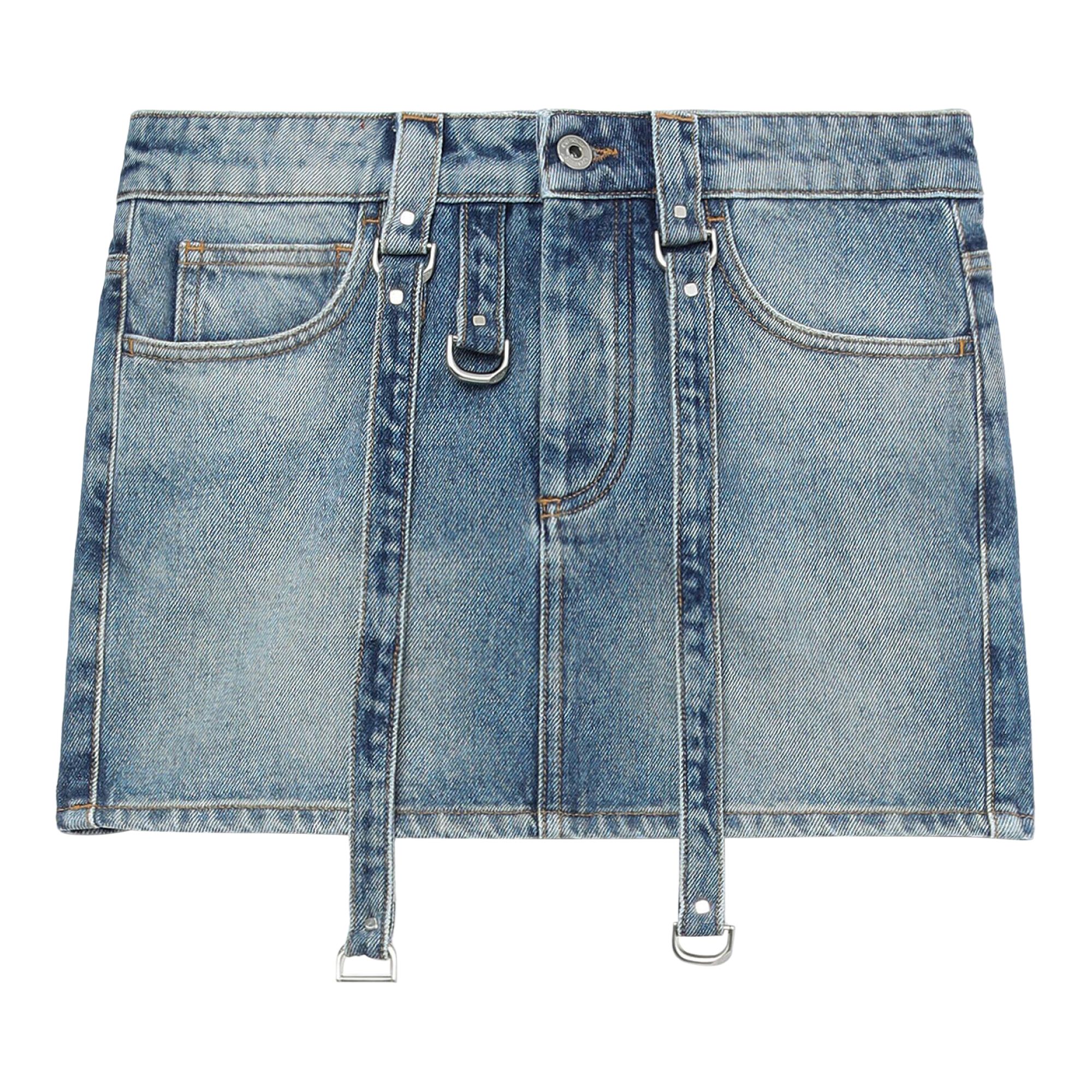 Off-White Denim Cargo Mini Skirt 'Blue/White' | Women's Size 38
