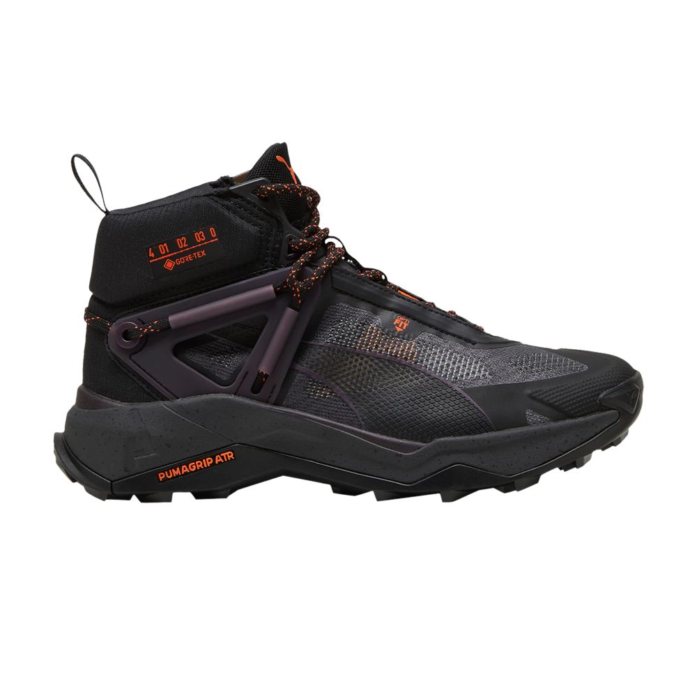 Pre-owned Puma Wmns Explore Nitro Mid Gore-tex 'seasons - Midnight Plum Flame Flicker' In Black
