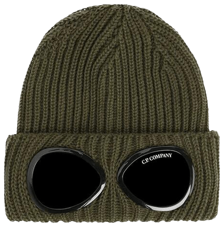 帽子 C.P. Company goggle beanie CP Company White Beanie Hat Men's Retro Woolly Hat Genuine