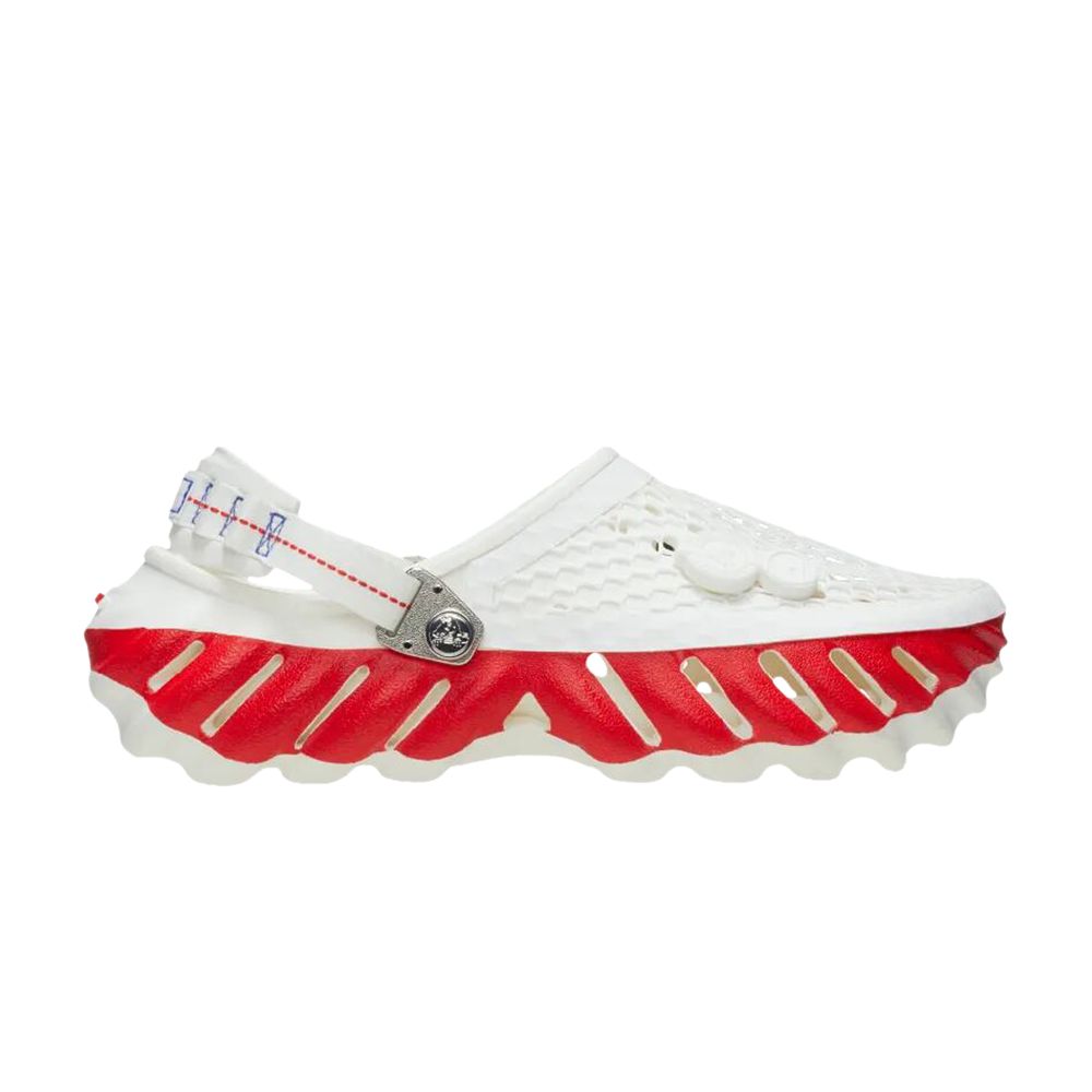 Pre-owned Crocs Kanghyuk X Echo Clog 'white Red'
