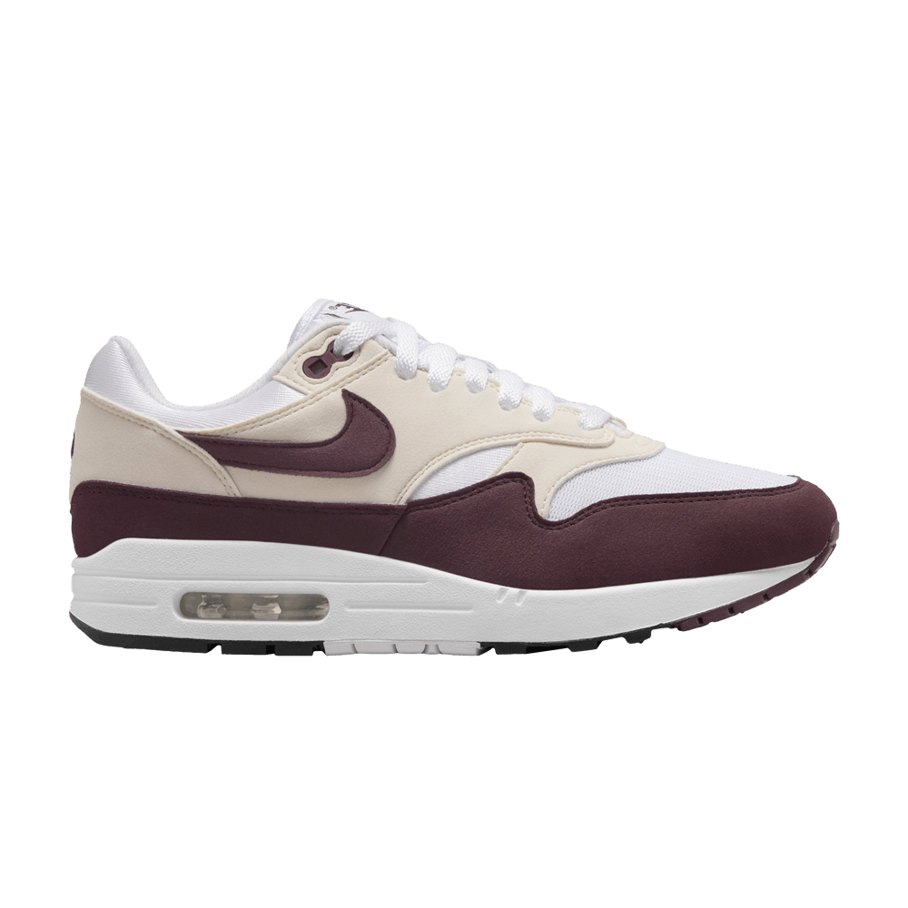 air max 1 burgundy and white