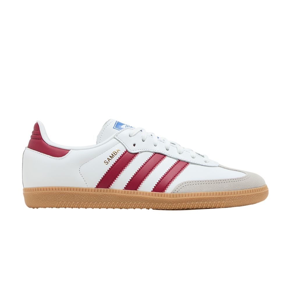 adidas Samba OG J 'White Collegiate Burgundy Gum' | Kid's Size 6.5